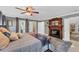 Main bedroom featuring fireplace and ample closet space at 1080 Bayshore Dr, Englewood, FL 34223