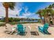 Relaxing Adirondack chairs on the waterfront at 1112 Andrews St, Englewood, FL 34224