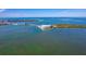 Panoramic aerial view of waterfront condo, bridge and intercoastal waterway at 1375 Beach Rd # 109, Englewood, FL 34223