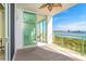 Balcony showcases panoramic views of the water at 1375 Beach Rd # 109, Englewood, FL 34223