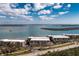 Aerial view of the Sandpiper community with waterfront views at 1591 Beach Rd # 403, Englewood, FL 34223