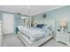 Spacious main bedroom with neutral colored walls at 1591 Beach Rd # 403, Englewood, FL 34223