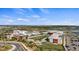 Aerial view of a modern school campus with athletic fields, parking, and green spaces showcasing the educational facilities at 17728 Silverspur Dr, Punta Gorda, FL 33982