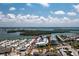 Stunning aerial of the waterfront community with ocean access, outlined in red at 2255 N Beach Rd # 12, Englewood, FL 34223