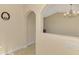 Interior view showcasing archways, decorative lighting, and neutral paint at 43 Blue Hen Dr, Placida, FL 33946