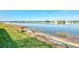 Scenic waterfront view showcasing the lake's edge with clear blue sky and distant homes at 43 Blue Hen Dr, Placida, FL 33946