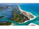 Island property with beach and waterways at 5 Pointe Way, Placida, FL 33946