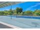 Well-maintained tennis court for recreation and fun at 5 Pointe Way, Placida, FL 33946