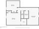 Floorplan of the second floor with dimensions and layout at 955 Morrison Ave, Englewood, FL 34223