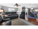 Inviting living area with comfortable seating that flows into the dining area, creating a harmonious living space at 6347 Oriole Blvd, Englewood, FL 34224