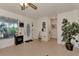 Inviting entryway featuring neutral tile floors and a decorative glass front door, creating a warm welcome at 6522 Coliseum Blvd, Port Charlotte, FL 33981
