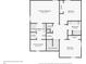 Two-story floor plan with primary suite and 2 additional bedrooms at 10710 Southern Forest Dr, Riverview, FL 33578