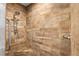 Large walk-in shower with tiled walls and seat at 12631 Timber Run, Dade City, FL 33525