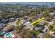 Aerial view showcasing the home's position within a residential neighborhood at 8280 140Th St, Seminole, FL 33776