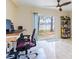 Home office with lake view and standing desk at 7182 E Bank Dr # 7-103, Tampa, FL 33617