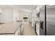 Modern kitchen with stainless steel appliances and a granite countertop island at 2614 58Th E Cir, Palmetto, FL 34221