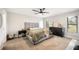 Spacious bedroom with carpeted floors and neutral wall tones at 1413 Sandalwood Dr, Plant City, FL 33563