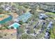 Aerial view of community tennis courts, pool, and clubhouse at 3507 Autumn Glen Dr, Valrico, FL 33596