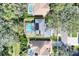 House with pool and backyard, aerial view at 3507 Autumn Glen Dr, Valrico, FL 33596