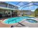 Resort style screened pool and spa with patio at 3507 Autumn Glen Dr, Valrico, FL 33596