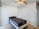 Bedroom with closet and ceiling fan at 4531 Blossom Blvd # 4531, Zephyrhills, FL 33542