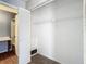 Large closet with built-in shelving and a door at 4531 Blossom Blvd # 4531, Zephyrhills, FL 33542