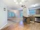 Kitchen with breakfast bar and stainless steel appliances at 4531 Blossom Blvd # 4531, Zephyrhills, FL 33542