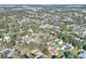 Aerial view showing home's location in a residential neighborhood at 1106 Powell St, Plant City, FL 33563
