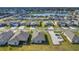 Aerial view of houses in a residential neighborhood by a lake at 3510 N Maryland Ave, Plant City, FL 33565
