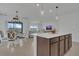 Modern kitchen with stainless steel appliances and an island at 3510 N Maryland Ave, Plant City, FL 33565