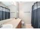Clean bathroom with shower/tub combo and updated vanity at 269 Fairmont Dr, Spring Hill, FL 34609