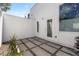 Private outdoor shower area with flagstone flooring at 3110 W Napoleon Ave, Tampa, FL 33611