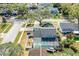 Aerial view showing house, pool, and surrounding neighborhood at 4101 Dellbrook Dr, Tampa, FL 33624