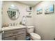 Clean bathroom with a modern vanity and neutral decor at 4101 Dellbrook Dr, Tampa, FL 33624