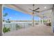 Large balcony overlooking the water with seating at 7899 Causeway N Blvd, St Petersburg, FL 33707