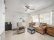 Living room with sofa, recliner, and window at 250 Rosery Nw Rd # 260, Largo, FL 33770