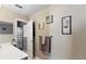 Neutral bathroom showing the door to the shower/toilet room with a single sink vanity at 19245 Wood Sage Dr, Tampa, FL 33647