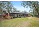 Home with screened pool and lanai, surrounded by lush landscaping at 6011 Hammock Hill Ave, Lithia, FL 33547