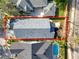 Aerial view showing home's roof, backyard, and location within the community at 9713 Royce Dr, Tampa, FL 33626