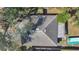 Aerial view of the home's roof and backyard, showcasing the layout and landscaping at 530 Napa Valley Cir, Valrico, FL 33594