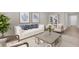 Spacious living room with comfortable seating, a coffee table, and decorative accents at 1970 Blackwood Cir, North Port, FL 34286