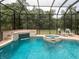 Inviting pool area with spa and screened enclosure at 5515 Reisterstown Rd, North Port, FL 34291