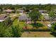 Aerial view showing house and large backyard at 566 Viridian St, Englewood, FL 34223