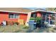 Spacious backyard with grill and screened patio at 3781 Wayward Ave, North Port, FL 34286