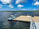 Community dock with paddle boats on a calm lake at 12232 Stuart Dr, Venice, FL 34293