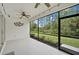 Peaceful screened porch overlooking the backyard at 12232 Stuart Dr, Venice, FL 34293