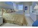 King sized bed in a spacious bedroom at 1586 Monarch Dr # 1586, Venice, FL 34293