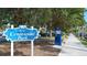 Entrance to Centennial Park in Venice, Florida, with park information at 708 Tamiami S Trl # 308, Venice, FL 34285