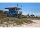 Charming lifeguard station set amidst sandy dunes, offering a safe and secure beach experience at 514 Palm Ave, Nokomis, FL 34275