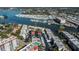 Aerial view of condo building near the waterfront at 250 Santa Maria St # 118, Venice, FL 34285